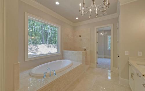 Plan-AD1034-Master Bath Photos of Custom Homes Built By Southernwood Homes | Northeast Georgia Home Builder | footed tub
