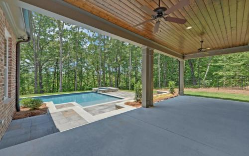 Plan-AD1034-covered screened porch | Sundeck | Outdoor Living Space Photos of Custom Homes Built By Southernwood Homes | Custom Home Builder Northeast Georgia