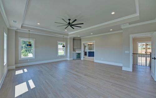 Plan #SW1038 | New Construction Flowery Branch GA | All White Brick Two-Story Home 