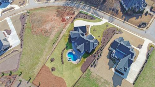 Plan # SW1039 |  Custom Home Construction Flowery Branch GA | Brick And Siding Two-Story Home