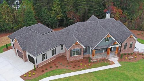 Plan # SW1041 |  New Construction Gainesville GA | Brick, Shake And Siding Two-Story Home